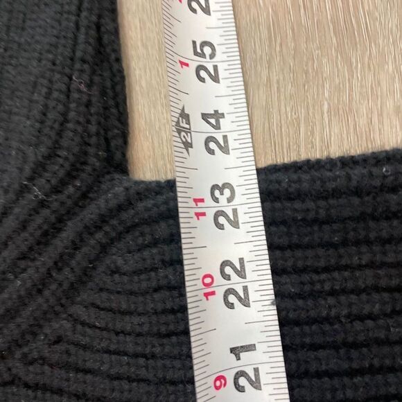 Banana Republic Men's Wool Black Knit Sweater Zip up XL - Picture 7 of 8